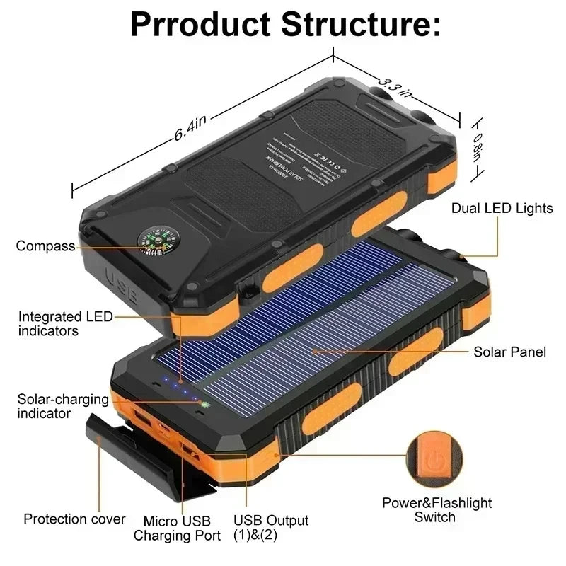 Emergency Outdoor Solar Power Bank